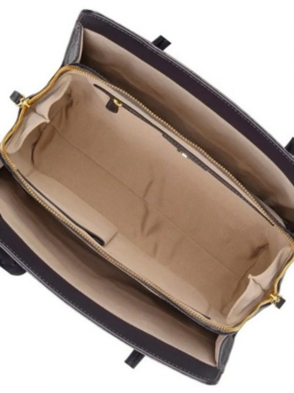 RADLEY LONDON Black Croc-Embossed Satchel with Gold Hardware w/crossbody strap